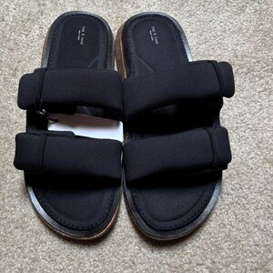 Rag & Bone Black Slide Sandals